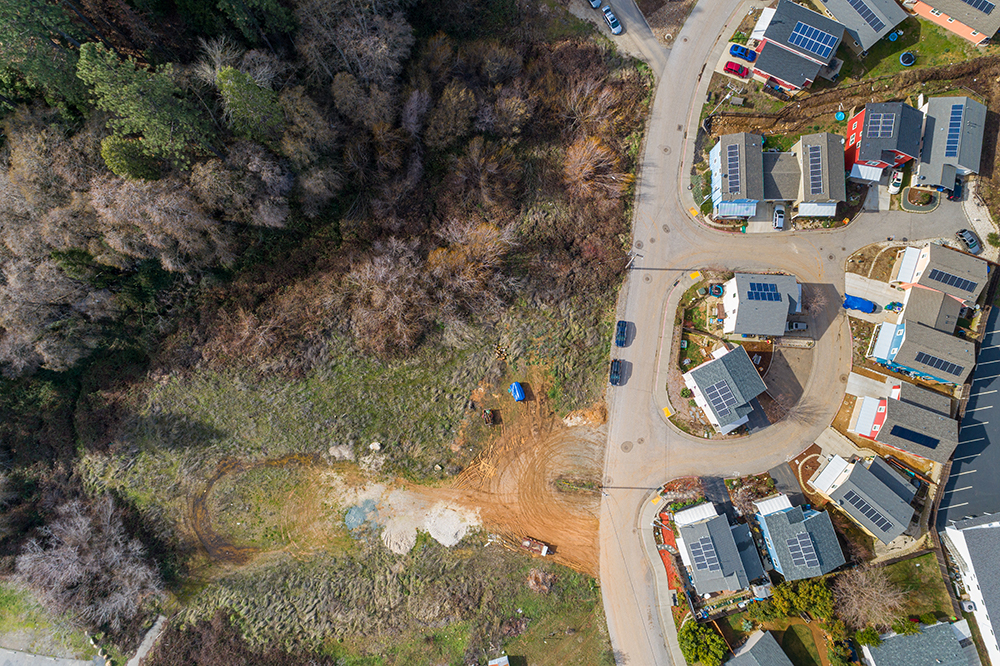Habitat's Heritage Oak neighborhood next to land for our next 13 homes.