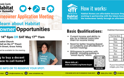 Homeownership Opportunity: Habitat Homeowner Application Meeting